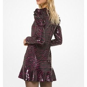 Michael kors tiger sequined dress